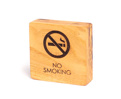 Ξύλινη σήμανση μην καπνίζετε